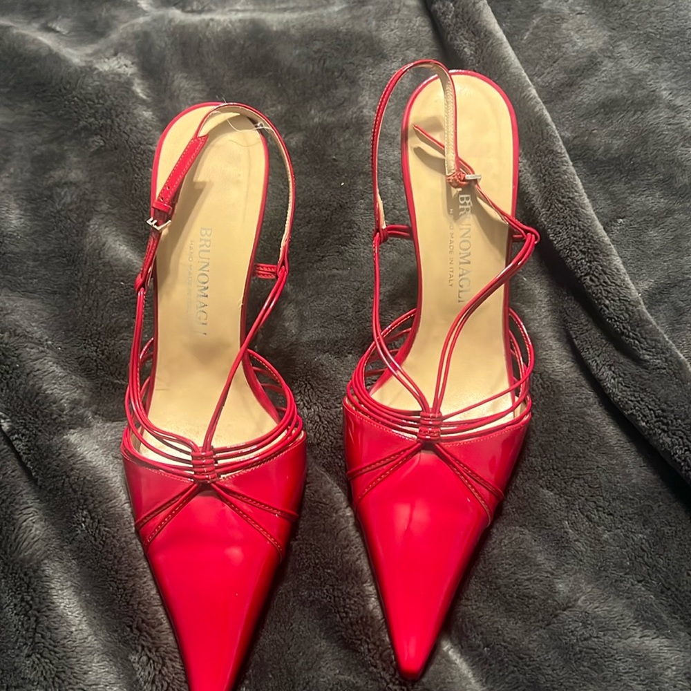 Bruno Magli patent leather pumps